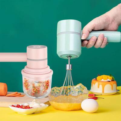 China Mini Mixer Electric Food Blender Handheld Automatic Food Cream Cake Beater Egg Mixer Speed ​​Radio 3 Dough Cooking Mixer Dough Mixer for sale