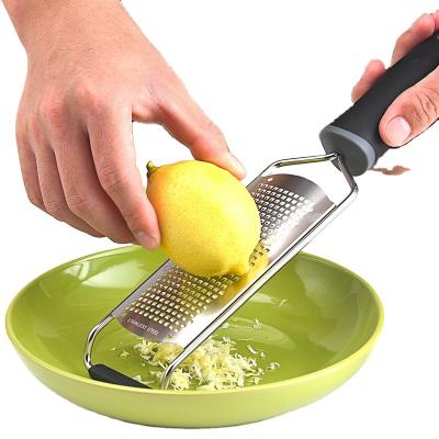 China Sustainable 3in1 Kitchen Tools Vegetable Cheese Grater Zester Lemon Cutter Stainless Steel With Handle for sale