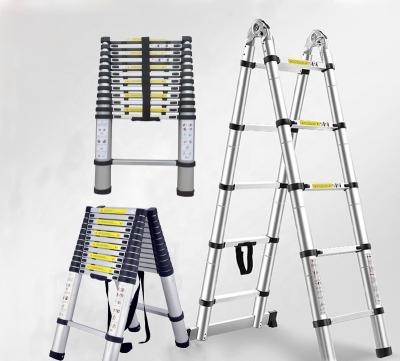 China en131 approved cheap telescopic retractable loft extension folding ladders aluminum ladder for sale