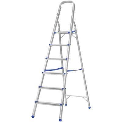 China China Factory Produced Durable Safety Folding Ladders 6 Steps Folding Step Ladder Aluminum for sale