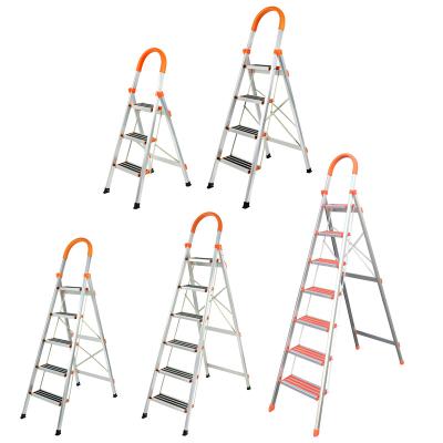 China Folding Ladders Factory Price Pedal Household Non-slip Foot Aluminum Ladder 3 Step, Aluminum Folding Ladder for sale