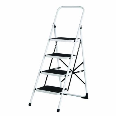 China Hot Selling Manufacturer Workshop Folding 3 Steps Ladder Chinese Iron Ladder Steel Ladder With Big Steps for sale