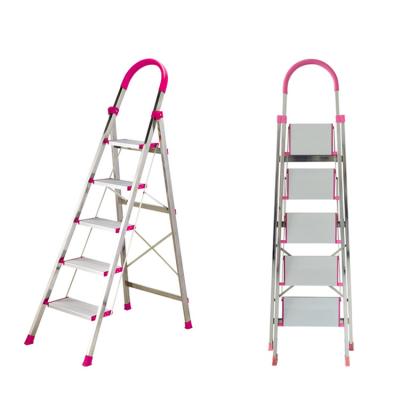 China Chinese Folding Ladders Manufacturer Non-Slip Warehouse Stainless Steel Ladder Price for sale