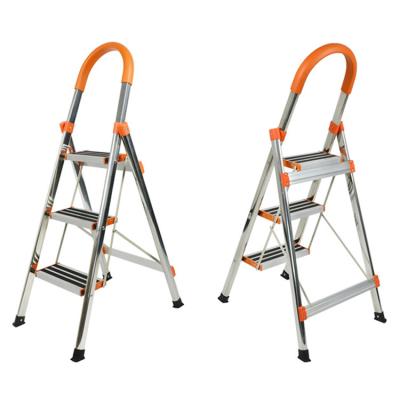 China Universal Folding Ladders Excellent Quality Stainless Steel 3 Step Ladders for sale