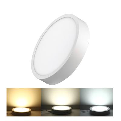 China Modern Aluminum Frame 8w 12w 18w 24w Ra>80 Rohs 120mm Remote Surface Mounted Recessed Round 300mm Rgbw Wifi Led Panel Light for sale