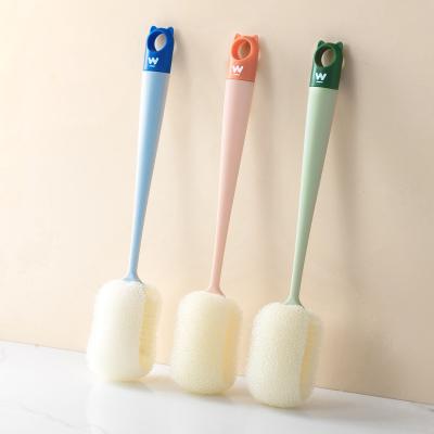 China Wholesale Stocked Multifunctional Long Handle Bottle Cup Brush To Replace Cup Brush Cleaning Sponge Cup Brush for sale