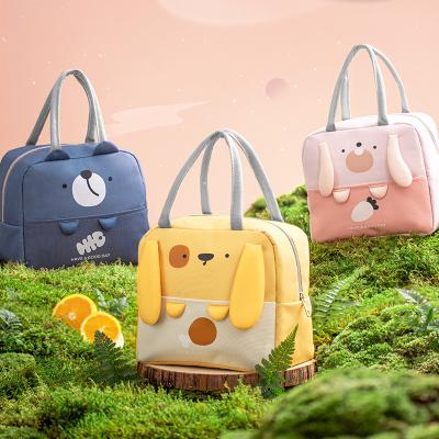 China Wholesale Freshness Preservation Cartoon Animals Waterproof Thermal Insulation Aluminum Bento Bag Lunch Cooler Bag for sale