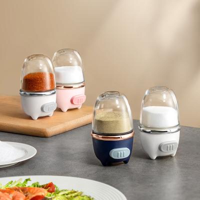 China Sustainable New Product Kitchen Salt Pepper Storage Seasoning Jar Spice Storage Container Seasoning for sale