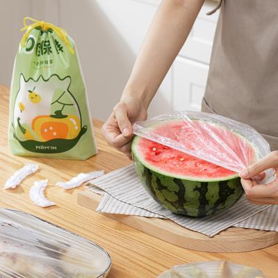 China Wholesale 100pcs high quality disposable transparent plastic wrap kitchen keep warm sealed plastic wrap for sale