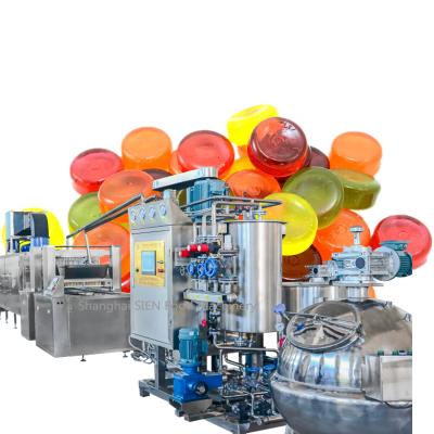 China Fully Automatic Hard Candy Sweet Machines Hard Confectionery Depositing Line for sale