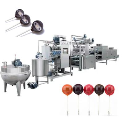 China Making differnent sizes and colors candies depositing line full automatic lollipop production line for sale