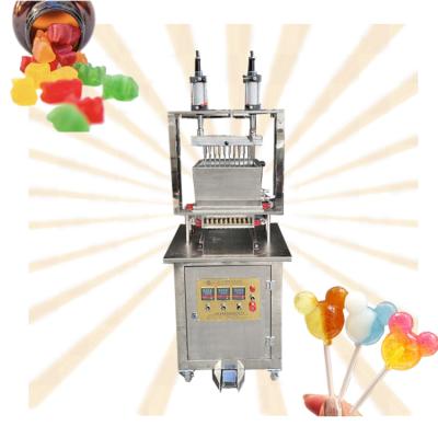 China CANDY Lab Mini Gummy Candy Machine Pedal Control Semi Automatic Hard Candy Depositor Lollipop Machine for sale