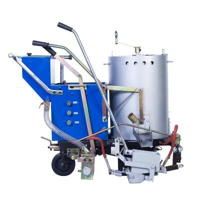 China 120kg Hand Push Thermoplastic Road Line Marking Machine with Gas Heating Paint Tank for sale