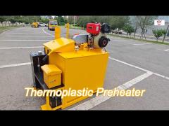 truck mounted 400kg constant temperature preheater road marking boiler powered by diesel fuel