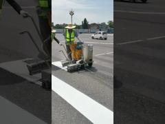 Labor Pushing Thermoplastic Road Line Marking Machine 