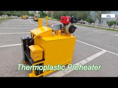 truck mounted 400kg constant temperature preheater road marking boiler powered by diesel fuel
