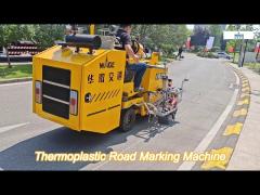 auto driving mode middle size passenger thermoplastic road marking truck 4km/h marking speed