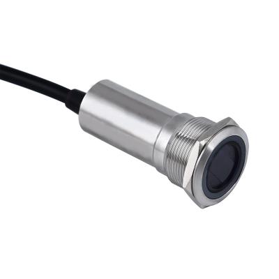 China Sensor NPN Low Level/Normally Open Momentary Non-Contact Switch with Ring LED, Custom Size, Stainless Steel, Avoid Touch Door Control Elevator Button for sale