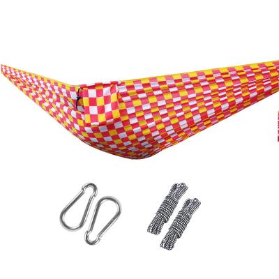 China Durable Custom Printing Polyester Hammock Relaxing Hanging Hanging Swinging Hammock for sale