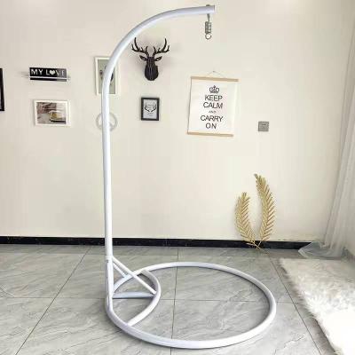 China 2022 Hot Sale Iron Furniture Foldable Garden Hanging Acrylic Bubble Chair With Swing Chair Stand for sale