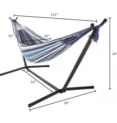 China Portable Curved Folding Bar Folding Hammock with Pillow and Carry Bag Hammock Swing Camping Hammocks for sale