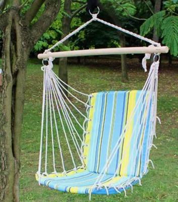 China Durable High Quality Indoor Use Cotton Rope Hammock Chairs With Spread Bar for sale