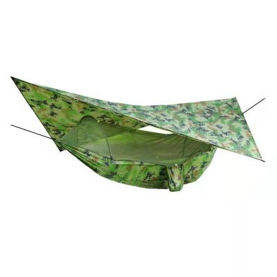 China Durable Wholesale Folding Camping Hammock Waterproof Pattern Printing Rain Fly Tent Tarp for sale