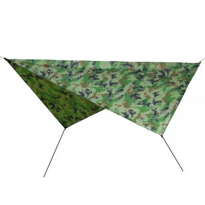 China Factory Directly Wholesale Durable OEM Manufacturing Waterproof Camouflage Printed Hammock Rain Resistant Camping Fly for sale