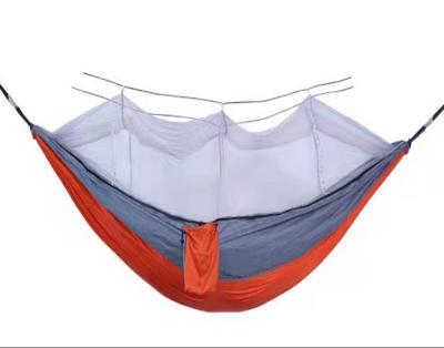 China WOQI Nylon Durable Outdoor Leisure Double Person Hammocks With Mosquito Net for sale