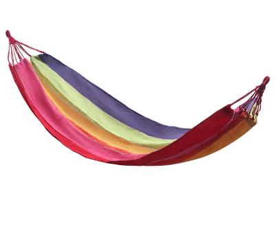 China Durable Breathable Outdoor Garden Cotton Fabric Hot Selling Camping Soft Hammocks for sale