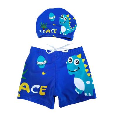 China 2021 Factory Customizable Guarantee Quality Breathable Children's Pants Baby Cartoon Swimming Beach Shorts With Hat for sale