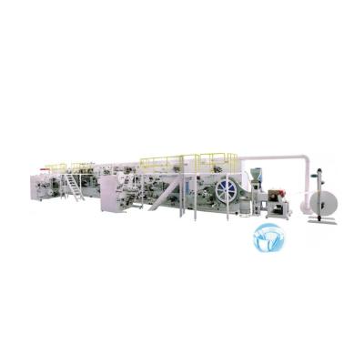 China High Capacity Quick Installation High Elasticity Baby Sanitary Pads Diaper Making Machine Small for sale