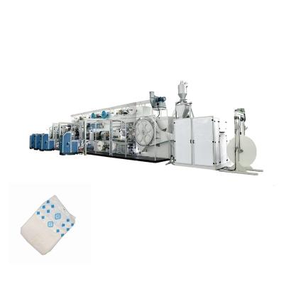 China High Capacity Fast Installation Good Quality Full Automatic Servo Machines for Manufacturing Pampering Structure Baby Diapers for sale