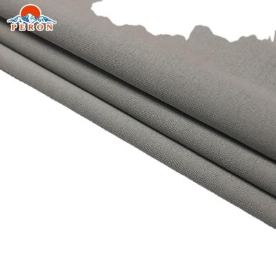 China Custom gray solid stretch rib knitted 86% polyester 14% spandex fabric for swimwear for sale