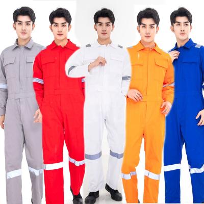 China Wholesale Men's Auto Repair Multipockets Breathable Workwear Construction Uniforms Workwear Coveralls Workwear Mechanic Coveralls for sale