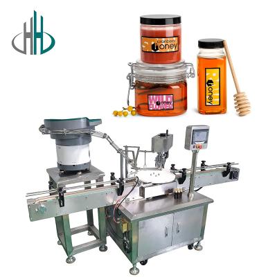 China HC Automatic Covers Sealing Round Jam Jar Glass Bottle Screw can capping machine for sale