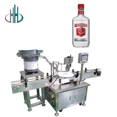 China HC full automatic liquor vodka glass bottle screw bottle filling capping machine production line for sale