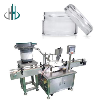 China HC Fully Automatic Capping Machine With Feeder, Cosmetic Bottle cans jar filling and capping machines for sale