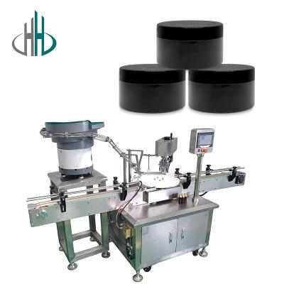 China HC Automatic desktop type multifunctional cosmetic jar twist off bottle capping and labeling machine for sale