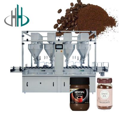 China HC-FSF-6 high accuracy glass vials bottle automatic medicine coffee powder filling machine with good price for factory for sale