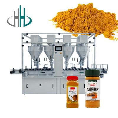 China HC-FSF-6 automatic turmeric powder/Auger powder packing pet can filling machine with good price for sale