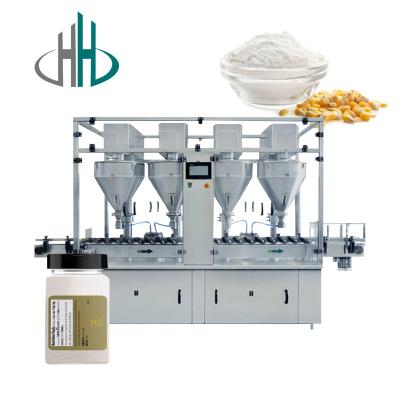 China HC-FSF-6 Jar can high rigidity automatic starch corn powder bottle pet filling machine for sale