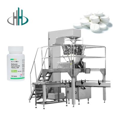 China HC-KSF-6 Jar automatic pharmaceutical pet can bottle filling machine with good quality for sale