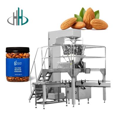 China HC-KSF-6 Fertilizer Sand Granule seeds almond/Macadamia nuts jar pet bottle can Filling Machine with high quality for sale