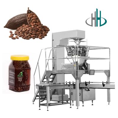 China HC-KSF-6 High quality Automatic filling for chocolate bean Raisins Orange peel granule can packaging pet bottle filling machine for sale