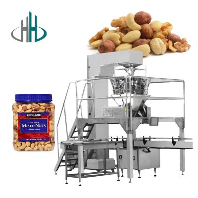 China HC-KSF-6 Multi purpose Bottle Can for nuts snacks automatic granule pet jar filling machine with good price for sale