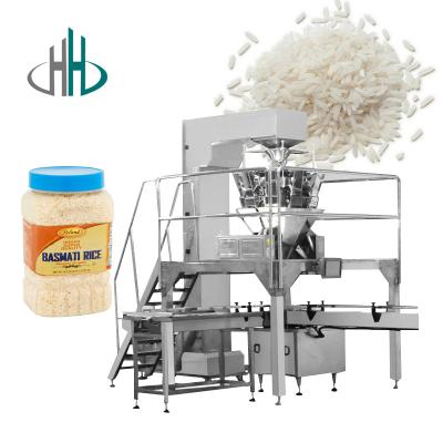 China HC-KSF-6 Jar Automatic rice grain and large-capacity tea granule weighing packing pet bottle can filling machine for sale