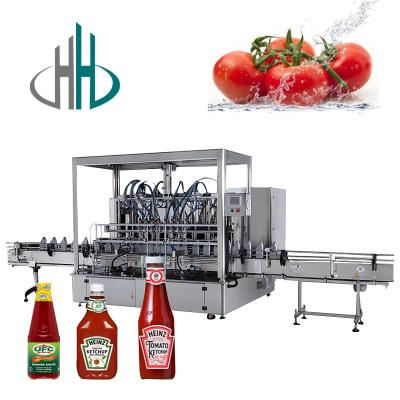 China auto 100-5000ml Vertical single head bottle piston filling machine for cosmetic, ketchup for sale