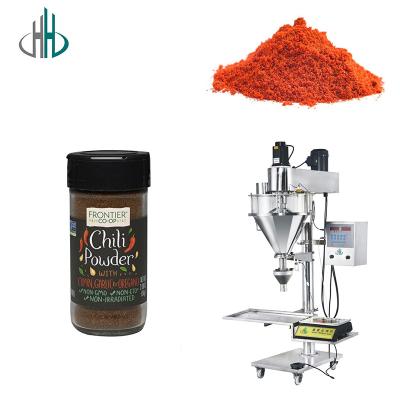 China semi auto Curry Chili Spice Powder solid drink auger Dosing Filling packing machine for sale