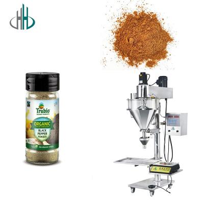 China Hancin Spices Powder Filling Packing Machine Semi-automatic bottled canned Powder filling Machines for sale